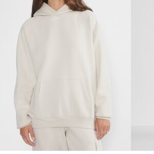 Tna Cozy Fleece Mega Raglan Hoodie Matte Pearl